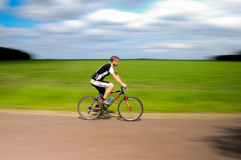 Man cycling in Waterford