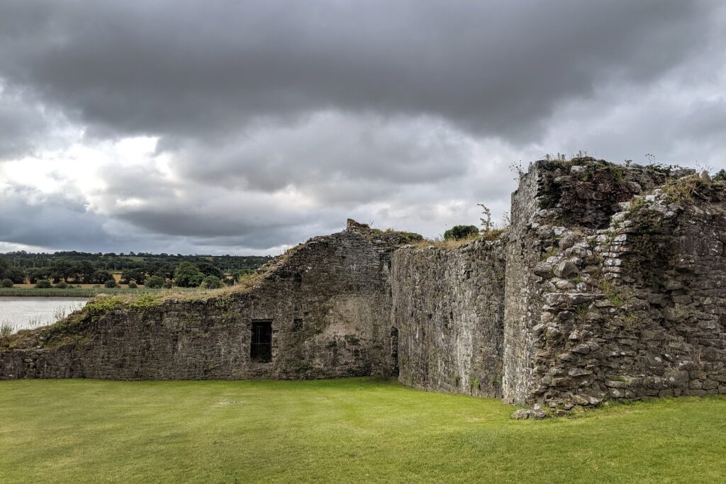 Waterford castle with clouds in the sky