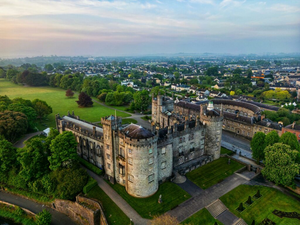 Kilkenny castle from the air