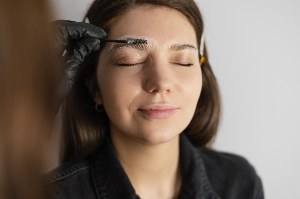 Brow treatment at Serene Beauty Studio