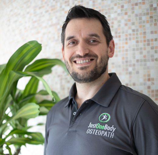 Kieran Lowe, osteopath and sports rehabilitator at Just One Body